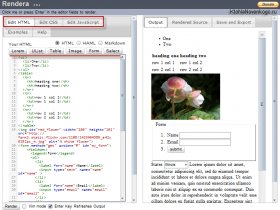 Онлайн HTML редакторы — визуальные, IDE и для установки на сайт Rendera — онлайн Html5