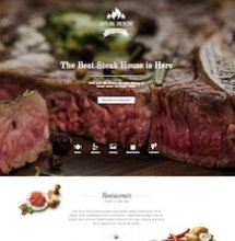 GK Steak House - шаблон для ресторана